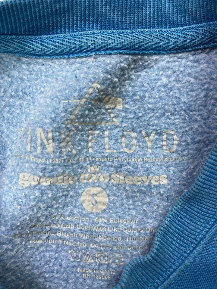 Sudadera Pink Floyd Gráfica Cuello Redondo Hombre Pequeña Azul Música Foto 4 de 4