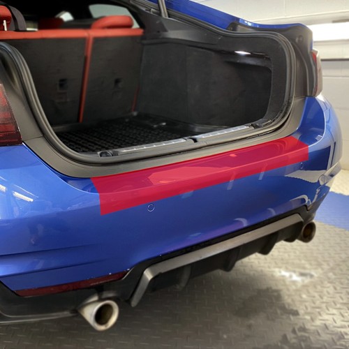 For Lexus IS 4-door Saloon 14+ Rear Bumper CLEAR Scratch Paint Protection Film - Picture 2 of 3