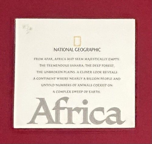 A 2005 National Geographic Wall Map of Africa