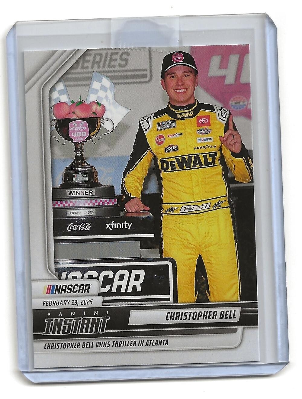 2025 Panini Instant NASCAR Christopher Bell - Joe Gibbs Racing LP Card /201