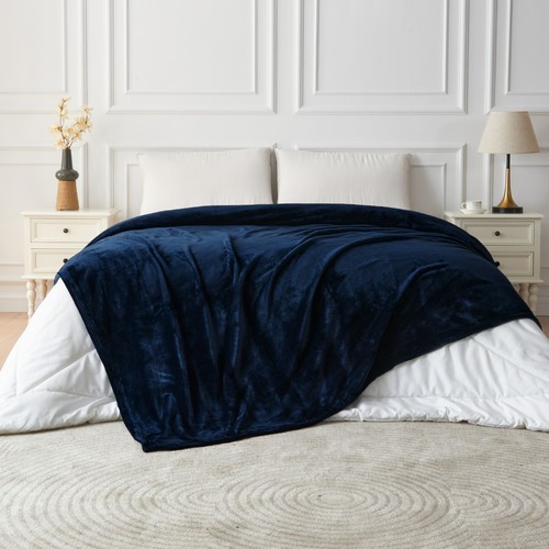 Warm Soft Fleece Blanket Winter Sofa Bed Blanket COZY Soft Throw/Queen Size AU - Picture 3 of 27