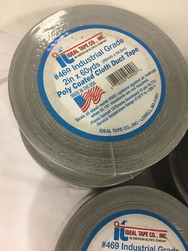 IDEAL TAPE CO INC #469 INDUSTRIAL GRADE 2”X 60 yards Lot Of 5 Rolls - Picture 2 of 5
