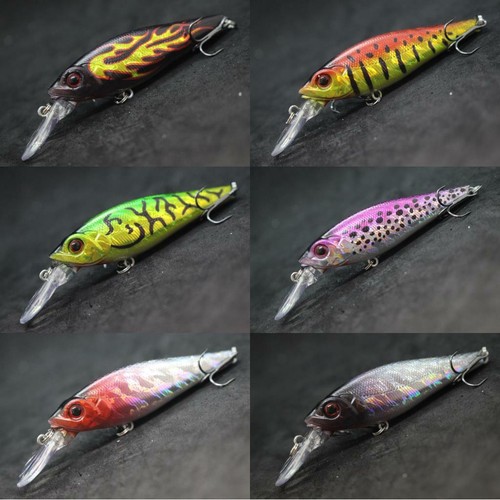 Crankbait Bassangeln 3 2/3 Zoll 7/16 Unzen Minnow Tight Wabble Sinking C723 - Bild 9 von 82