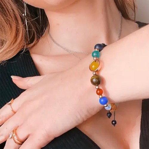4mm-10mm Natural Gemstone Beaded Stretch Bracelet Crystal Healing Reiki Gifts - Picture 37 of 440