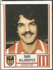 PANINI FOOTBALL 81 #299-SUNDERLAND-SAM ALLARDYCE