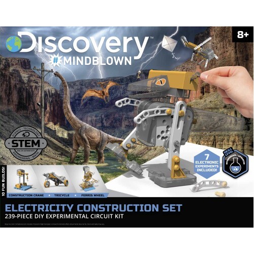 Discovery Mindblown Electricity Construction Set 239 pc 10 Fun Builds Stem (bB) - Picture 1 of 1