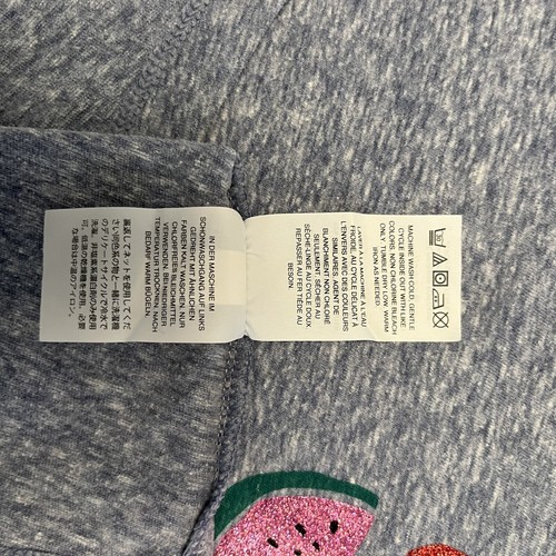 LOT OF 2 CrewCuts Girls Sz8 Graphic Tees - Fruit Cherry Sequins Glitter - Picture 7 of 15