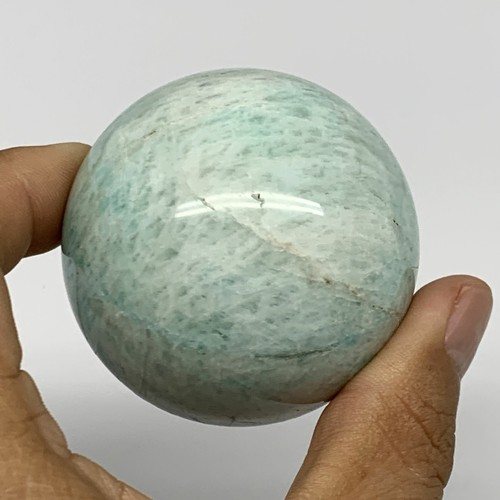 199.5g, 2.1" (53mm), Amazonite Sphere Ball Gemstone from Madagascar, B15794 - Picture 5 of 12