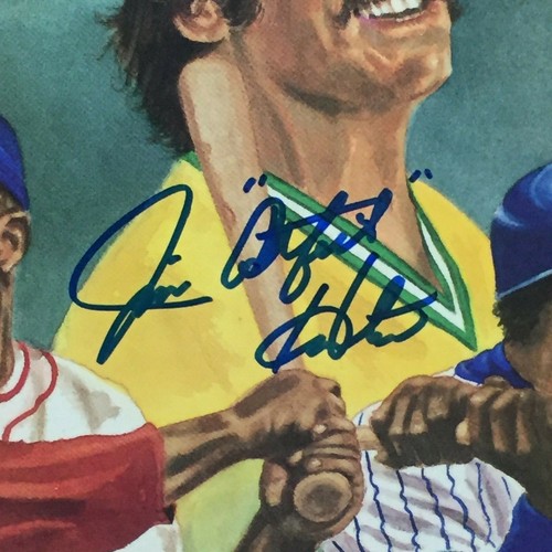 JIM CATFISH HUNTER AUTOGRAPHED SIGNED 1987 BASEBALL HALL OF FAME PROGRAM JSA COA - Picture 2 of 2