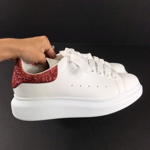 Details about AUTHENTIC Alexander McQueen OVERSIZED LEATHER Sneaker White/Red Glitter Shoes Details about AUTHENTIC Alexander McQueen OVERSIZED LEATHER Sneaker White/Red Glitter Shoes