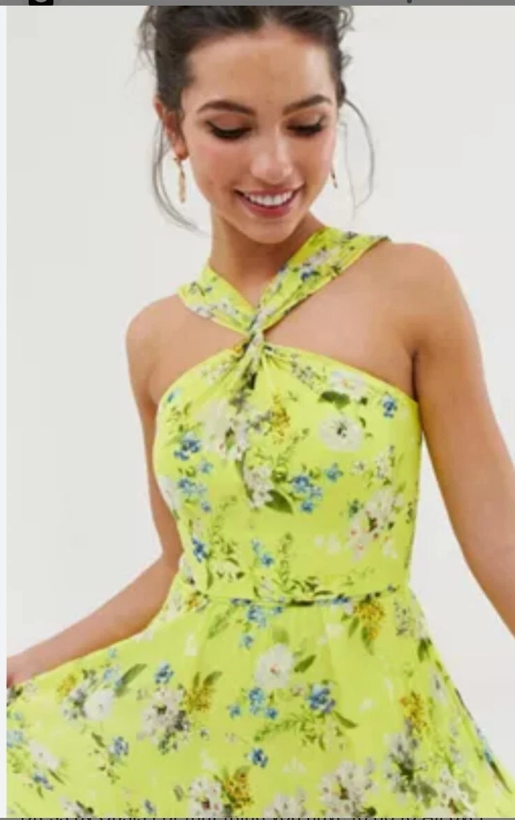Oasis twist neck clearance dress