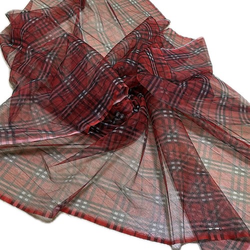 Check Plaid Stretch Mesh Tulle Net Fabric Tunic Dress Skirt Curtain Craft Voile - Picture 64 of 78