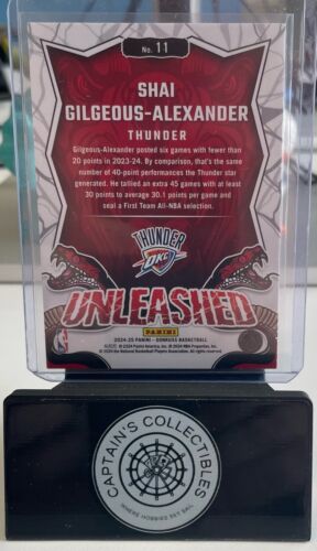 2024-25 Panini Donruss Basketball Shai Gilgeous-Alexander Unleashed Press Proof - Picture 2 of 2
