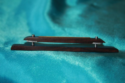 Grover Deluxe 2 Piece Adjustable Bridge, 6/12 String, Metal Saddle, MPN 3379 - Picture 2 of 5