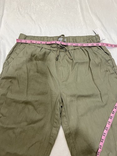 KENAT green pant size L  linen / cotton NWT - Picture 9 of 13