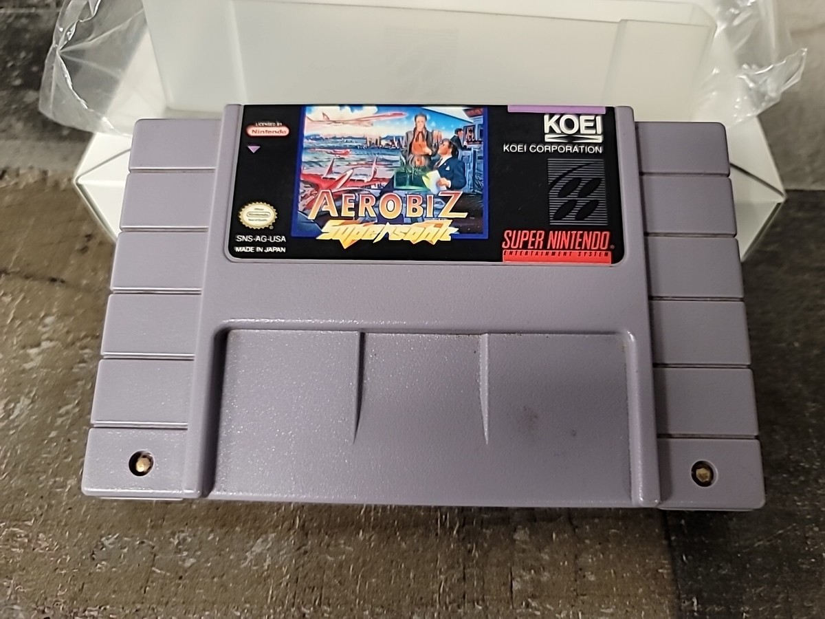 Aerobiz Supersonic SNES CIB Complete w/ Inserts | eBay Aerobiz Supersonic SNES CIB Complete w/ Inserts | eBay