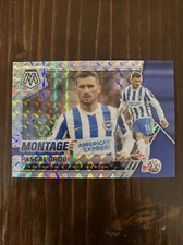 Pascal Gross 2021-22 Panini Mosaic Premier League Prizm Montage #24 Brighton