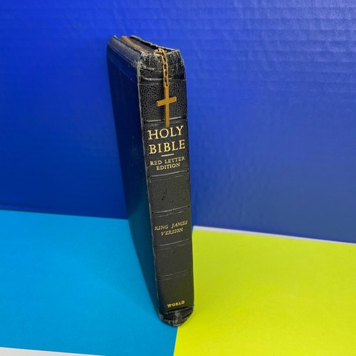 Holy Bible Concordance Red Letter Edition Zip Around KJV World Publishing 1960s - Picture 4 of 14