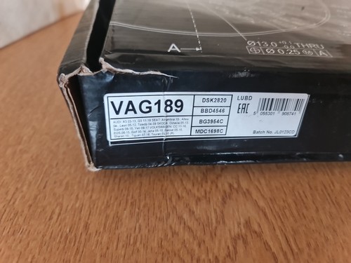 Brake Disc  Solid  282mm VAG189 Juratek   - Picture 2 of 3