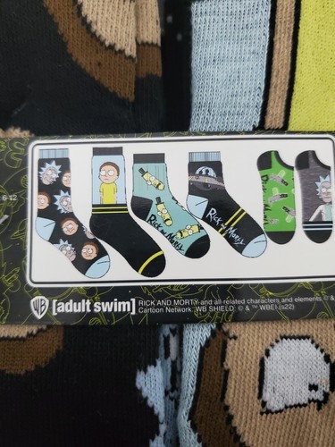 Rick and Morty Socken 6 Paar verschiedene - Bild 5 von 6