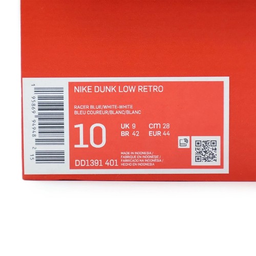 DD1391-401 Nike Dunk Low Retro Racer Blue White Reverse Kentucky Royal (Herren) - Bild 9 von 10
