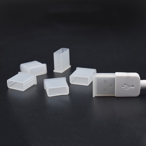 50 Pcs Universal Plugs Standard Port Plugs Covers for Laptop PC (Transparent) - Photo 7 sur 12