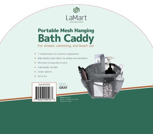 Tragbare Mesh Dusche Badezimmer hängende Caddy, schnell trocknend, für College/Camp/Schlafsaal - Bild 3 von 7