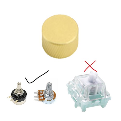 Mechanical Keyboard Knob Replacement Adapter Metal Volume Adjustable Switch - Afbeelding 20 van 31