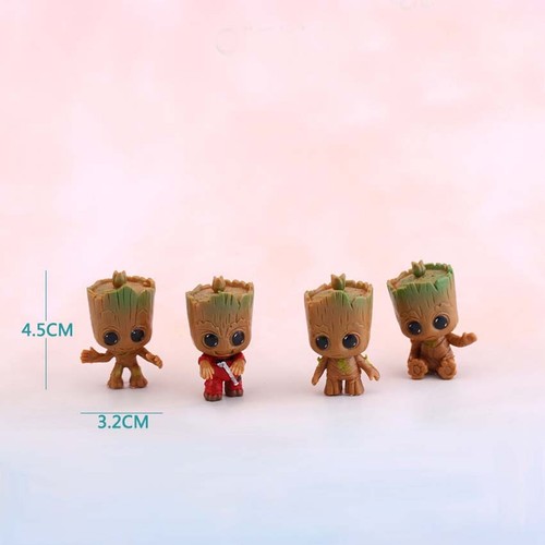 Cute Baby Groot Mini Figure Toy Desk Car Ornaments Kids Gift I Am Groot Mini - Picture 4 of 14