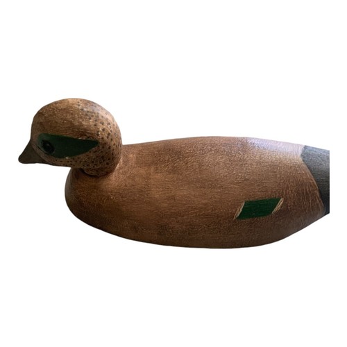 Carved Duck Wigeon, 5" Artist Signed & Numbered Wooden Sculpture, Collectible - Imagen 6 de 7