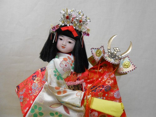 Japanische Vintage Kimono Stoffpuppe 43 cm / KABUKI 歌舞伎 YAEGAKI - Bild 2 von 7