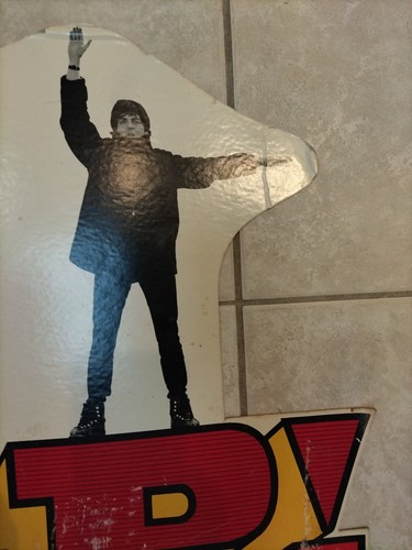 Cartel de placa de arte de pared vintage de los Beatles cubierta de álbum cartón música pop raro - Imagen 23 de 24