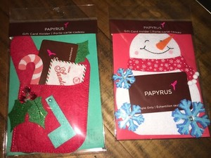 LOT OF Money 2 gift card holders cards W envelopes* Merry Christmas JOLLY