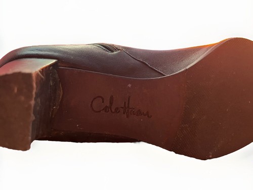 Cole Haan Dark Brown Leather 15” Tall Women’s Boots , 13” Narrow Calf Size 6.5 - Picture 6 of 9