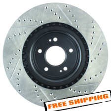StopTech Sport Drilled & Slotted 1-Piece Front Brake Rotor for 08-15 Lancer
