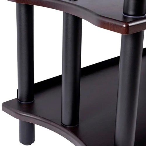 3-Tier Wide Media Stand For Audio Video Component Home Theater Size XL Espresso - Picture 3 of 5
