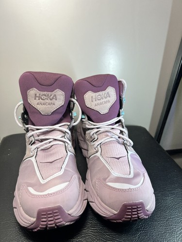 Hoka One One Anacapa Mid Goretex Purple Hiking Shoes Size 7B Women’s - Picture 11 of 12