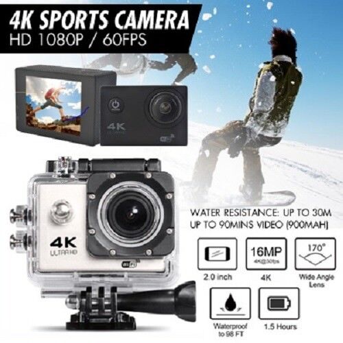 4K Sport Camera Ultra HD 1080P Sports WiFi Cam Action Camera DV Video Recorder - Imagen 4 de 5
