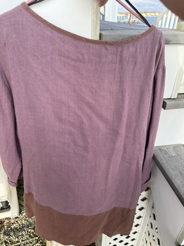 Casual Corner Women's Pink Non-Iron Linen Blouse | Size 21 - Picture 5 of 5