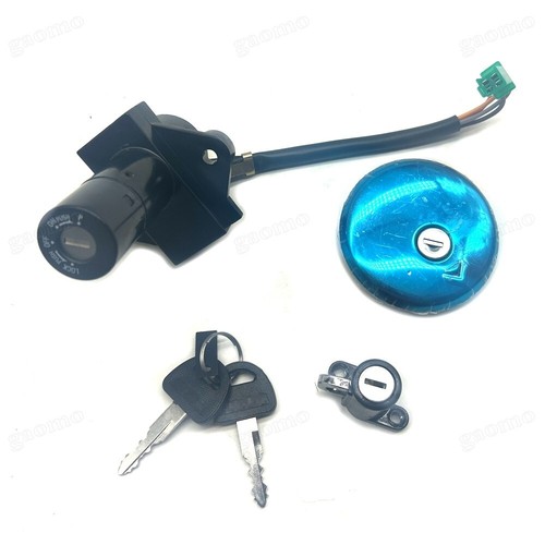Motorcycle Fuel Gas Cap Ignition Switch Seat Lock Fit For Suzuki GN250 1982-2001 - Picture 3 of 7