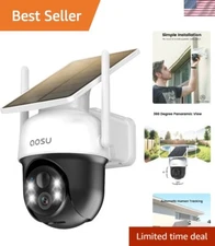 2K Wireless Solar Camera with Human Tracking for Ultimate Outdoor Security
