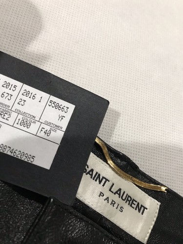Saint Laurent Hedi Slimane leather pants. F40. $4000 - Picture 5 of 10