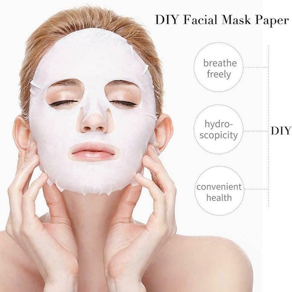 100pcs DIY Natural Skin Care Compressed Cotton Face Mask Paper