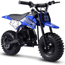 MotoTec Big Supermoto 50cc 2-Stroke Kids Dirt Bike  - Multi Colors