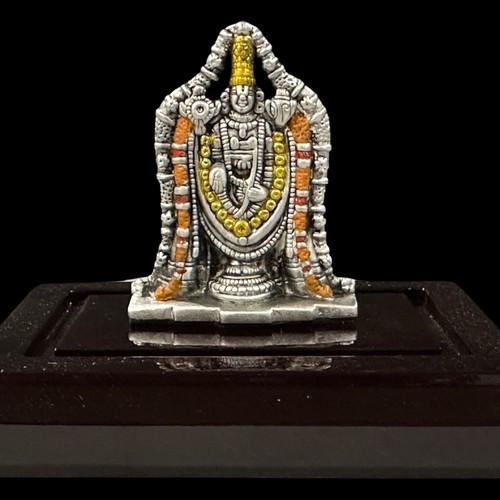 999 Pure Silver Tirupathi Balaji idol /Statue / Murthi (Figurine #05) - Picture 4 of 7