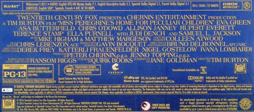 Miss Peregrine's Home for Peculiar Children 2016 PG-13 Film neu Blu-ray, KEINE DVD - Bild 3 von 4