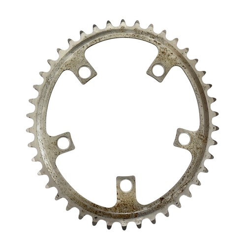 Vintage Sugino Cycloid 110 Oval Double Chainring Set 42T & 52T w/Bolts - Picture 7 of 13