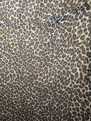 Vintage Babydoll Leopard Cami Large Chiffon Lined Adjustable Straps Coquette - Picture 5 of 8