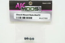 AJCMods Replacement Shock Mount Nuts (4pc) 3/16" Nut For Associated 6472