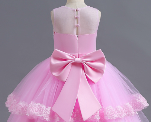 Gown Party Princess Girl Bridesmaid Dress Communio Pageant Rose Wedding Dresses - Picture 32 of 43